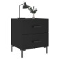 vidaXL Nachttische 2 Stk. Schwarz 40x35x47,5 cm Holzwerkstoff vidaXL Nachttische 2 Stk. Schwarz 40x35x47,5 cm Holzwerkstoff