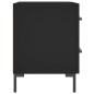 vidaXL Nachttische 2 Stk. Schwarz 40x35x47,5 cm Holzwerkstoff vidaXL Nachttische 2 Stk. Schwarz 40x35x47,5 cm Holzwerkstoff