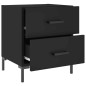 vidaXL Nachttische 2 Stk. Schwarz 40x35x47,5 cm Holzwerkstoff vidaXL Nachttische 2 Stk. Schwarz 40x35x47,5 cm Holzwerkstoff