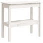 vidaXL Konsolentisch Weiß 80x40x75 cm Massivholz Kiefer vidaXL Konsolentisch Weiß 80x40x75 cm Massivholz Kiefer