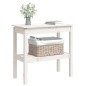 vidaXL Konsolentisch Weiß 80x40x75 cm Massivholz Kiefer vidaXL Konsolentisch Weiß 80x40x75 cm Massivholz Kiefer