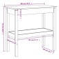 vidaXL Konsolentisch Weiß 80x40x75 cm Massivholz Kiefer vidaXL Konsolentisch Weiß 80x40x75 cm Massivholz Kiefer