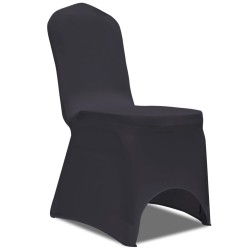 vidaXL Stretch Stuhlbezug 4 Stück Anthrazit
