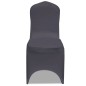 vidaXL Stretch Stuhlbezug 4 Stück Anthrazit vidaXL Stretch Stuhlbezug 4 Stück Anthrazit