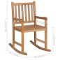 vidaXL Schaukelstuhl Massivholz Teak vidaXL Schaukelstuhl Massivholz Teak