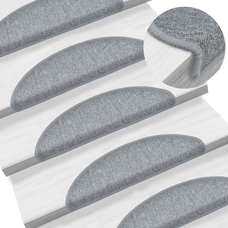 vidaXL Stufenmatten 10 Stk. 56x17x3 cm Hellgrau vidaXL Stufenmatten 10 Stk. 56x17x3 cm Hellgrau