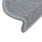 vidaXL Stufenmatten 10 Stk. 56x17x3 cm Hellgrau vidaXL Stufenmatten 10 Stk. 56x17x3 cm Hellgrau