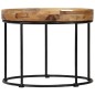 vidaXL Couchtisch Mangoholz Massiv und Stahl 50 x 40 cm vidaXL Couchtisch Mangoholz Massiv und Stahl 50 x 40 cm