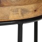 vidaXL Couchtisch Mangoholz Massiv und Stahl 50 x 40 cm vidaXL Couchtisch Mangoholz Massiv und Stahl 50 x 40 cm