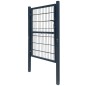 vidaXL 2D Zauntor (Einzeltor) Anthrazitgrau 106x210 cm vidaXL 2D Zauntor (Einzeltor) Anthrazitgrau 106x210 cm