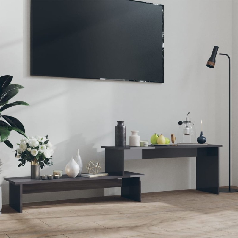 vidaXL TV-Schrank Hochglanz-Grau 180x30x43 cm Holzwerkstoff vidaXL TV-Schrank Hochglanz-Grau 180x30x43 cm Holzwerkstoff