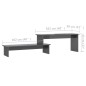 vidaXL TV-Schrank Hochglanz-Grau 180x30x43 cm Holzwerkstoff vidaXL TV-Schrank Hochglanz-Grau 180x30x43 cm Holzwerkstoff