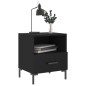 vidaXL Nachttische 2 Stk. Schwarz 40x35x47,5 cm Holzwerkstoff vidaXL Nachttische 2 Stk. Schwarz 40x35x47,5 cm Holzwerkstoff
