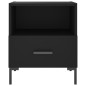 vidaXL Nachttische 2 Stk. Schwarz 40x35x47,5 cm Holzwerkstoff vidaXL Nachttische 2 Stk. Schwarz 40x35x47,5 cm Holzwerkstoff