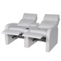 vidaXL 2-tlg. LED Relaxsessel-Set 2+3 Sitzer Kunstleder Weiß vidaXL 2-tlg. LED Relaxsessel-Set 2+3 Sitzer Kunstleder Weiß