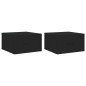 vidaXL Wand-Nachttische 2 Stk. Schwarz 35x35x20 cm vidaXL Wand-Nachttische 2 Stk. Schwarz 35x35x20 cm
