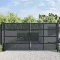 vidaXL Gartentor Anthrazit 400x225 cm Stahl vidaXL Gartentor Anthrazit 400x225 cm Stahl