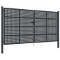 vidaXL Gartentor Anthrazit 400x225 cm Stahl vidaXL Gartentor Anthrazit 400x225 cm Stahl