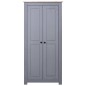 vidaXL Kleiderschrank Grau 80x50x171,5 cm Kiefernholz Panama vidaXL Kleiderschrank Grau 80x50x171,5 cm Kiefernholz Panama