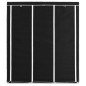 vidaXL Kleiderschrank mit Fächern Stangen Schwarz 150x45x175cm Stoff vidaXL Kleiderschrank mit Fächern Stangen Schwarz 150x45x175cm Stoff