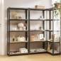 vidaXL Regale mit 5 Böden 3 Stk. Anthrazit Stahl & Holzwerkstoff vidaXL Regale mit 5 Böden 3 Stk. Anthrazit Stahl & Holzwerkstoff