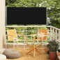 vidaXL Seitenmarkise Ausziehbar 140x300 cm Schwarz vidaXL Seitenmarkise Ausziehbar 140x300 cm Schwarz