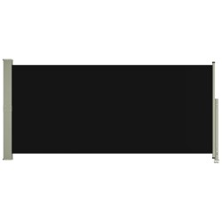 vidaXL Seitenmarkise Ausziehbar 140x300 cm Schwarz