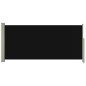 vidaXL Seitenmarkise Ausziehbar 140x300 cm Schwarz vidaXL Seitenmarkise Ausziehbar 140x300 cm Schwarz