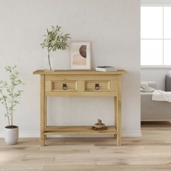 vidaXL Konsolentisch im Mexiko-Stil Kiefer Massiv Corona 93x34,5x73 cm