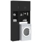 vidaXL Waschmaschinenschrank-Set Schwarz Holzwerkstoff vidaXL Waschmaschinenschrank-Set Schwarz Holzwerkstoff