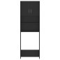 vidaXL Waschmaschinenschrank-Set Schwarz Holzwerkstoff vidaXL Waschmaschinenschrank-Set Schwarz Holzwerkstoff