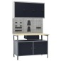 vidaXL Werkbank mit 3 Werkzeugwänden und 1 Wandschrank vidaXL Werkbank mit 3 Werkzeugwänden und 1 Wandschrank
