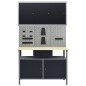 vidaXL Werkbank mit 3 Werkzeugwänden und 1 Wandschrank vidaXL Werkbank mit 3 Werkzeugwänden und 1 Wandschrank