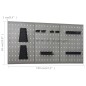 vidaXL Werkbank mit 3 Werkzeugwänden und 1 Wandschrank vidaXL Werkbank mit 3 Werkzeugwänden und 1 Wandschrank