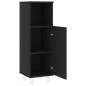 vidaXL 4-tlg. Badmöbel-Set Schwarz Holzwerkstoff vidaXL 4-tlg. Badmöbel-Set Schwarz Holzwerkstoff