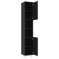vidaXL 4-tlg. Badmöbel-Set Schwarz Holzwerkstoff vidaXL 4-tlg. Badmöbel-Set Schwarz Holzwerkstoff