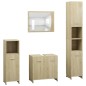 vidaXL 4-tlg. Badmöbel-Set Sonoma-Eiche Holzwerkstoff vidaXL 4-tlg. Badmöbel-Set Sonoma-Eiche Holzwerkstoff