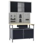 vidaXL Werkbank mit 3 Werkzeugwänden und 1 Wandschrank vidaXL Werkbank mit 3 Werkzeugwänden und 1 Wandschrank