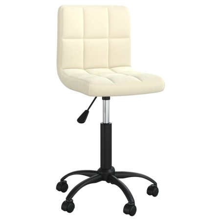 vidaXL Esszimmerstühle 6 Stk. Drehbar Creme Samt