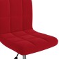 vidaXL Esszimmerstühle 6 Stk. Drehbar Weinrot Samt vidaXL Esszimmerstühle 6 Stk. Drehbar Weinrot Samt
