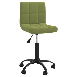vidaXL Esszimmerstühle 4 Stk. Drehbar Hellgrün Samt