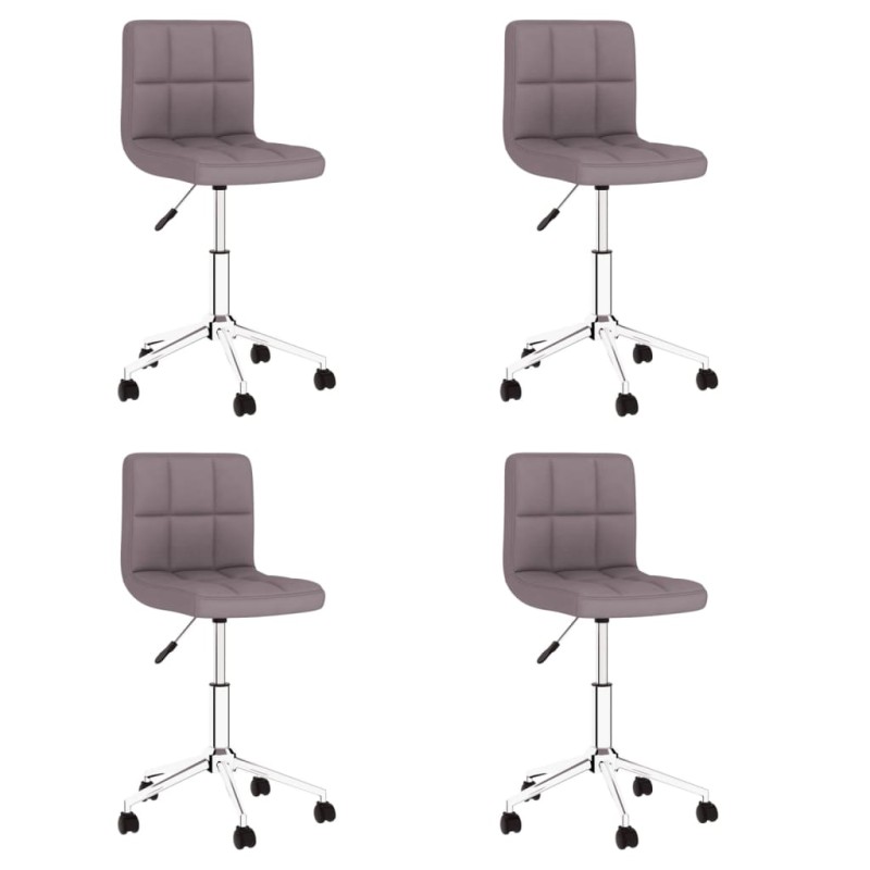 vidaXL Esszimmerstühle 4 Stk. Drehbar Taupe Stoff vidaXL Esszimmerstühle 4 Stk. Drehbar Taupe Stoff