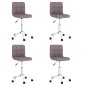 vidaXL Esszimmerstühle 4 Stk. Drehbar Taupe Stoff vidaXL Esszimmerstühle 4 Stk. Drehbar Taupe Stoff