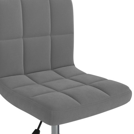 vidaXL Esszimmerstühle 6 Stk. Drehbar Dunkelgrau Samt