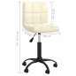 vidaXL Esszimmerstühle 4 Stk. Drehbar Creme Samt vidaXL Esszimmerstühle 4 Stk. Drehbar Creme Samt