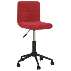 vidaXL Esszimmerstühle 4 Stk. Drehbar Weinrot Samt