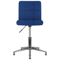 vidaXL Esszimmerstühle 4 Stk. Drehbar Blau Stoff