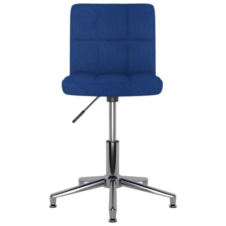 vidaXL Esszimmerstühle 4 Stk. Drehbar Blau Stoff