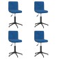 vidaXL Esszimmerstühle 4 Stk. Drehbar Blau Samt vidaXL Esszimmerstühle 4 Stk. Drehbar Blau Samt