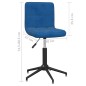 vidaXL Esszimmerstühle 4 Stk. Drehbar Blau Samt vidaXL Esszimmerstühle 4 Stk. Drehbar Blau Samt